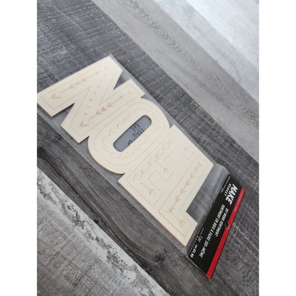 DIY - NOEL Wood Sentiment - Christmas Craft - 9.5 in. x 5 in. Make Market NEW - Picture 1 of 6